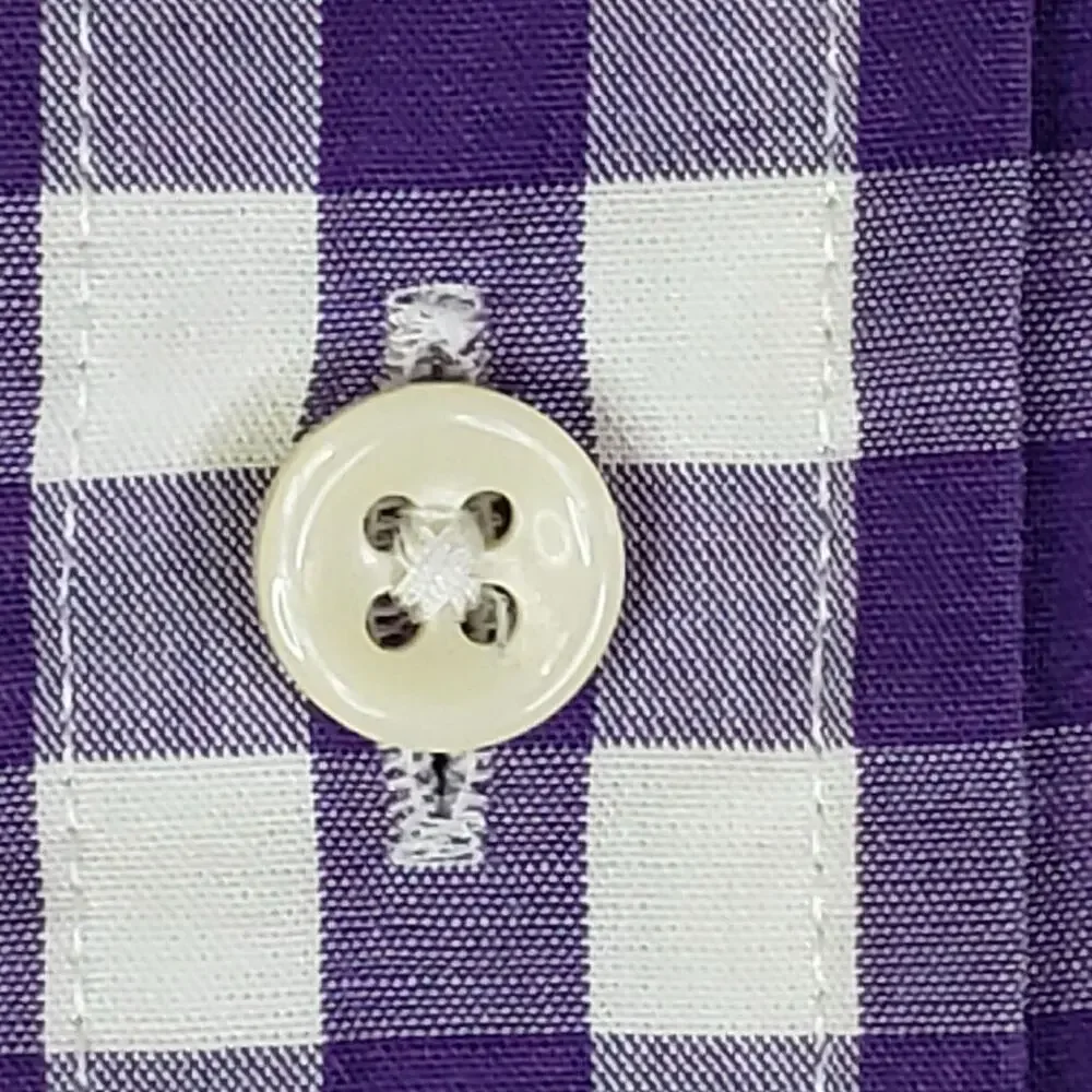 Polo Ralph Lauren Shirt Oxford Men's Size XL Purple Plaid LS Button Down